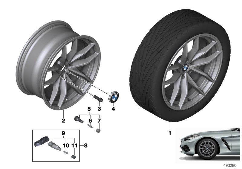 BMW lichtmet. velg V-spaak 770 - 18"