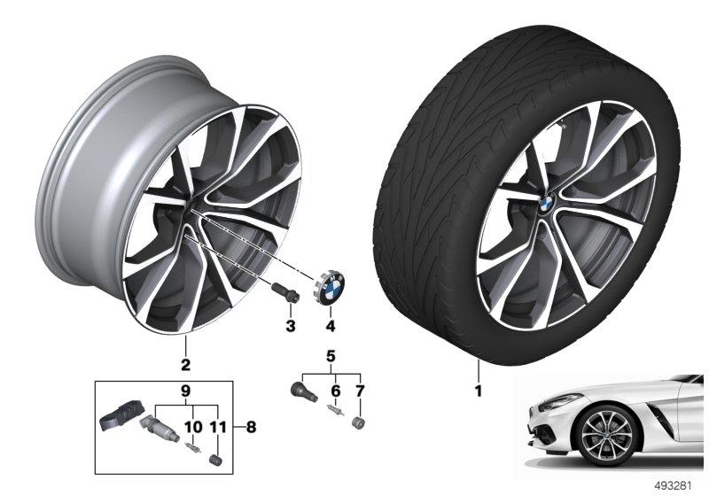 BMW lichtmet. velg V-spaak 772 - 19"