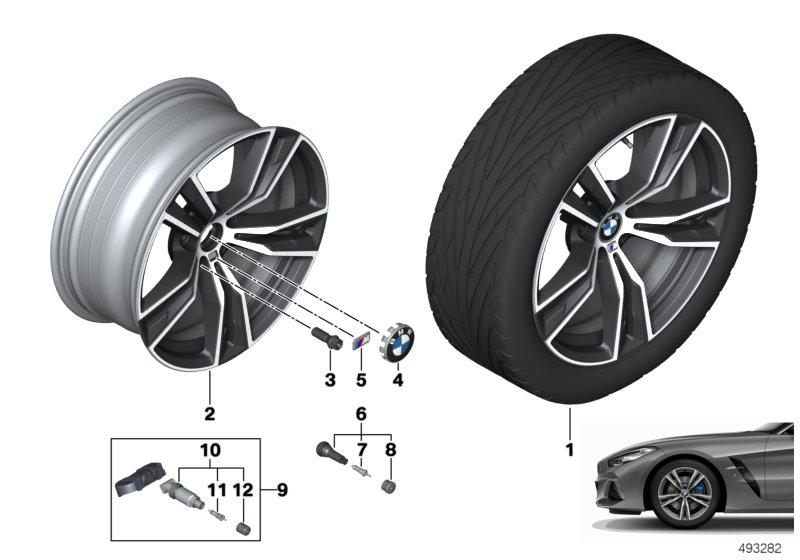 BMW lichtm. velg dubb. spaak 798M - 18"