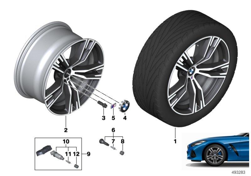 BMW lichtm. velg dubb. spaak 798M - 18"