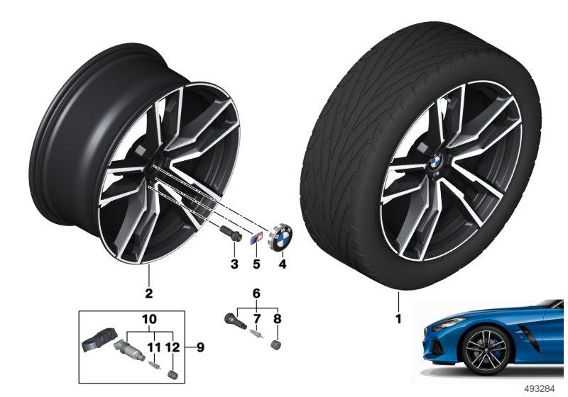 BMW lichtm. velg dubb. spaak 799M - 19"