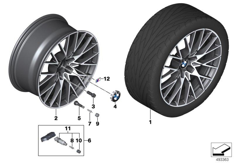 BMW lichtmetalen velg Y-spaak 788M - 19"