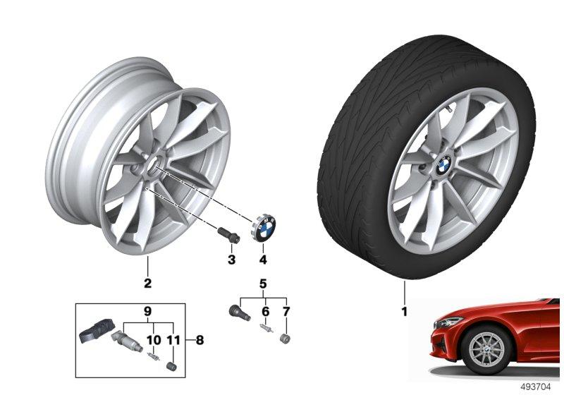 BMW lichtmet. velg V-spaak 774 - 16"