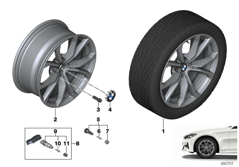 BMW lichtmet. velg V-spaak 776 - 17"