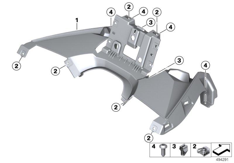 Afdekking instrumentenpaneel