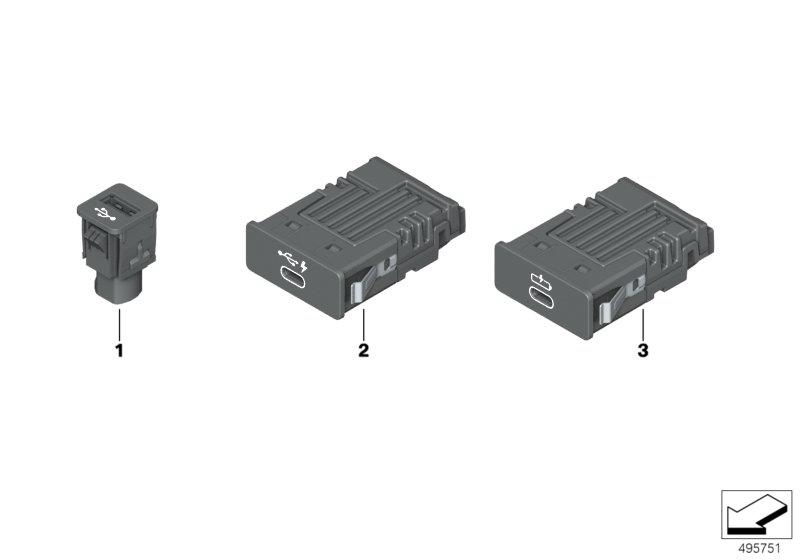 Afzonderlijke onderdelen USB