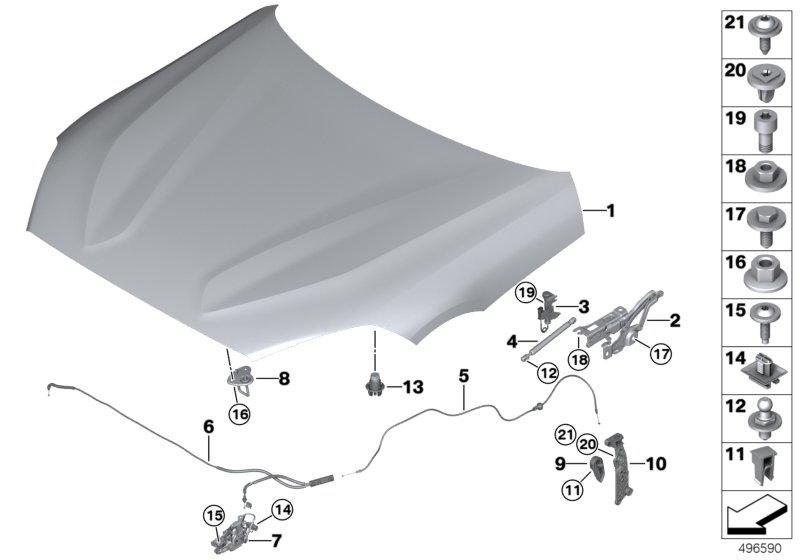 Motorkap  /  aanbouwdelen