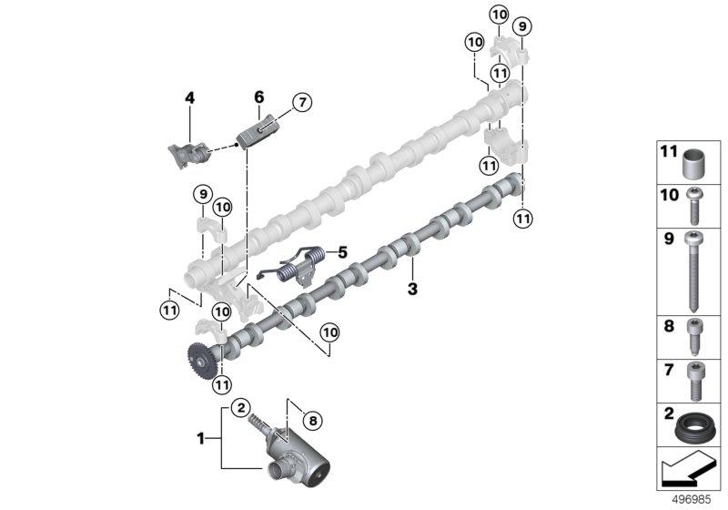 Kleptiming excentriekas stelmotor