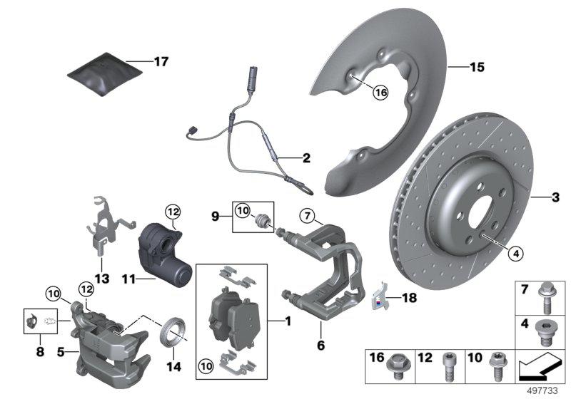 M Performance achterrem - vervanging