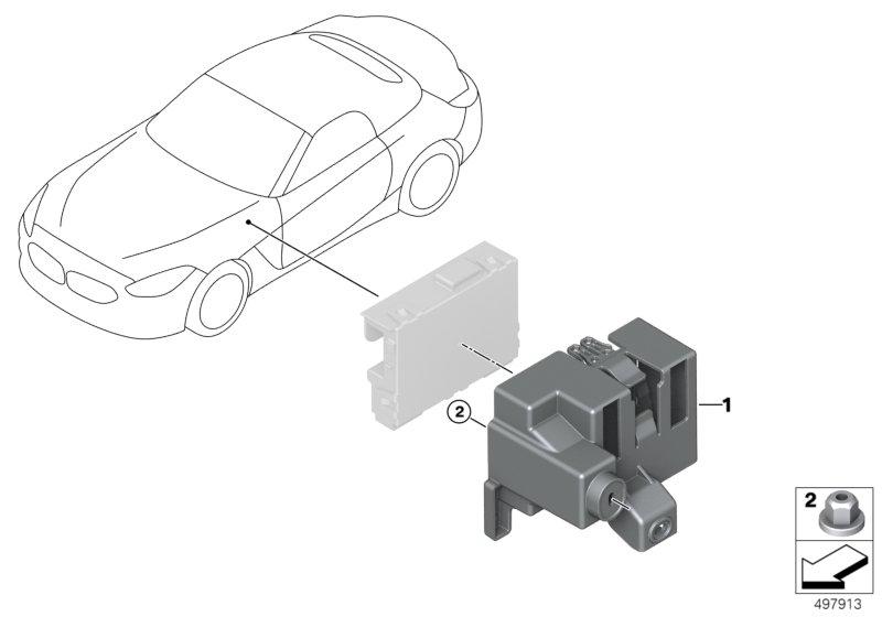 Houder Ethernet switchbox