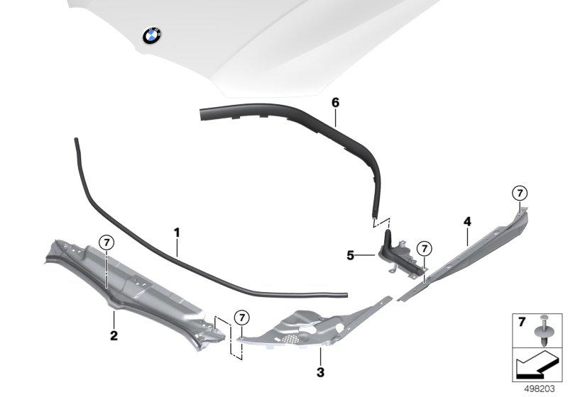 Motorkap afdichtingen