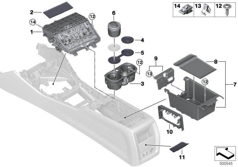 Opbergvak middenconsole