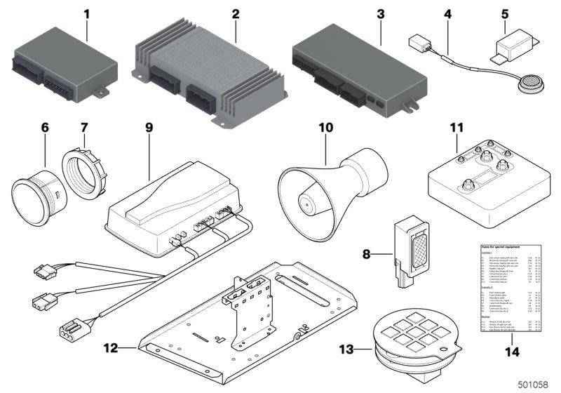 Intercom-systeem / Ruitenverwarming