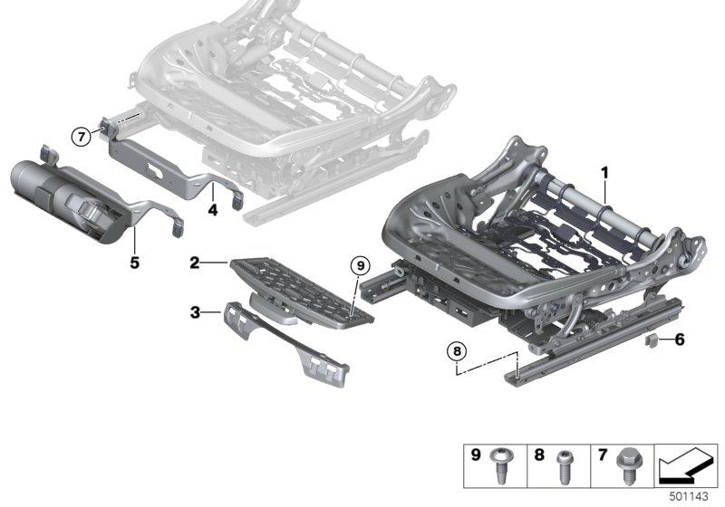 Stoel voor zittingframe elektrisch