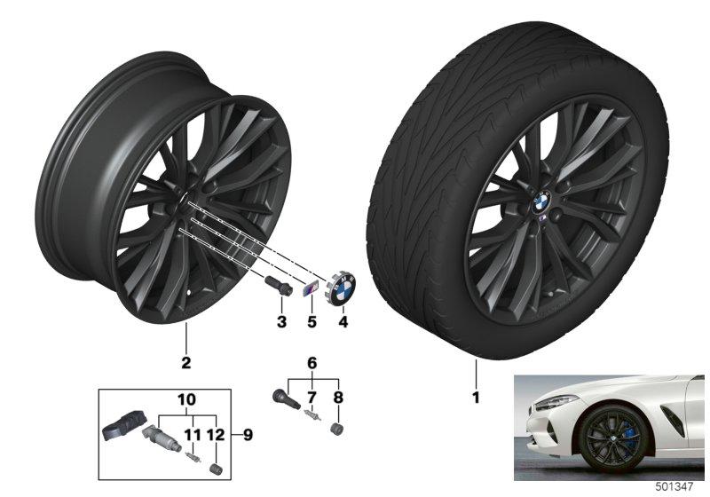 BMW LM-velg M dubbele spaak 786M - 19"