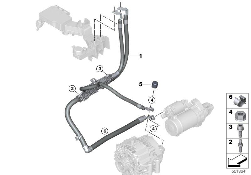 Startmotorkabel / Dynamokabel