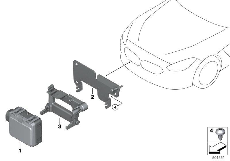 Frontradarsensor