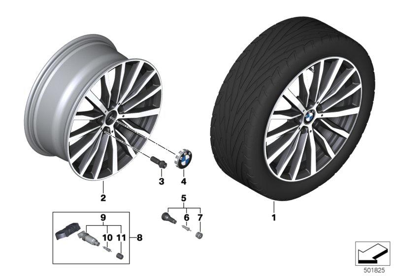 BMW lichtmet.velg veelspaaks 488 - 18"