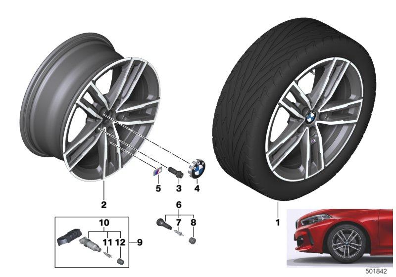 BMW LM-velg dubbele spaak 550M - 17"