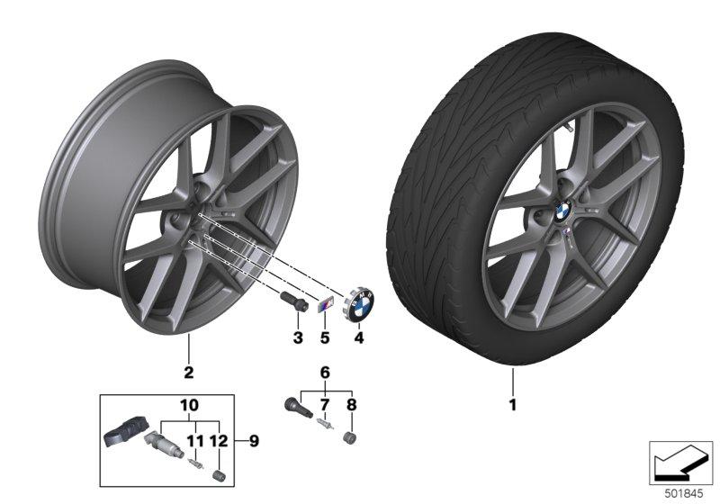 BMW LM-velg Y-spaak 554M - 18" OA