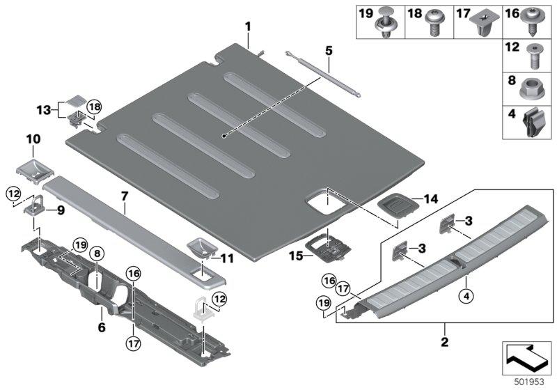 Bekleding bagageruimtebodem