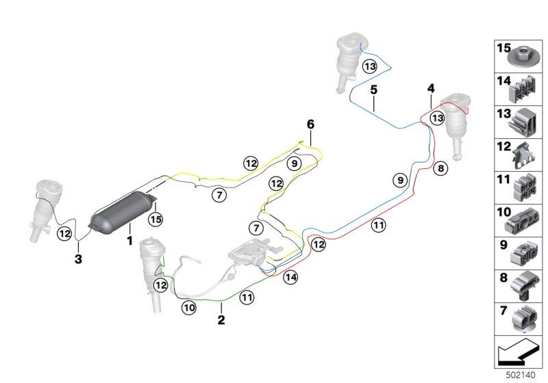 Niveauregelsysteem / bijpings / aanbouwdelen