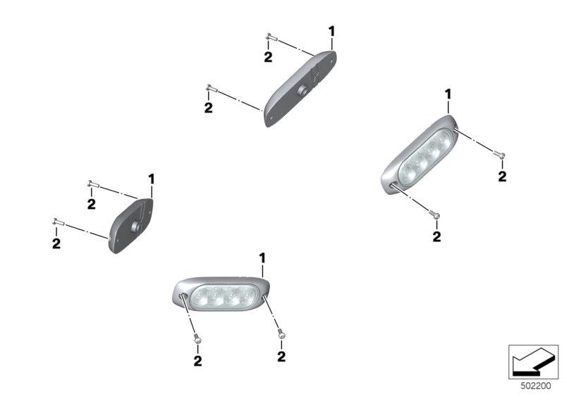 Flitslamp Sputnik zijkant