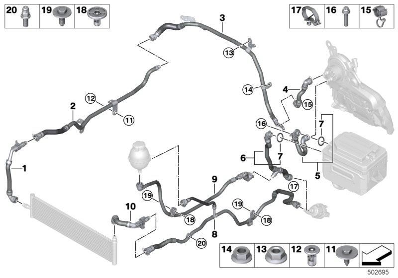 Koelcircuit hoogvoltaccu