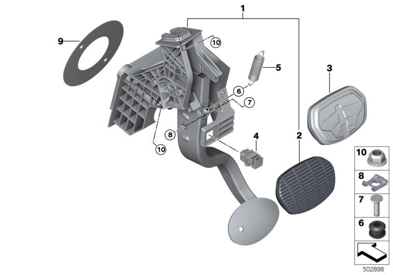 Pedalen automatische versnellingsbak