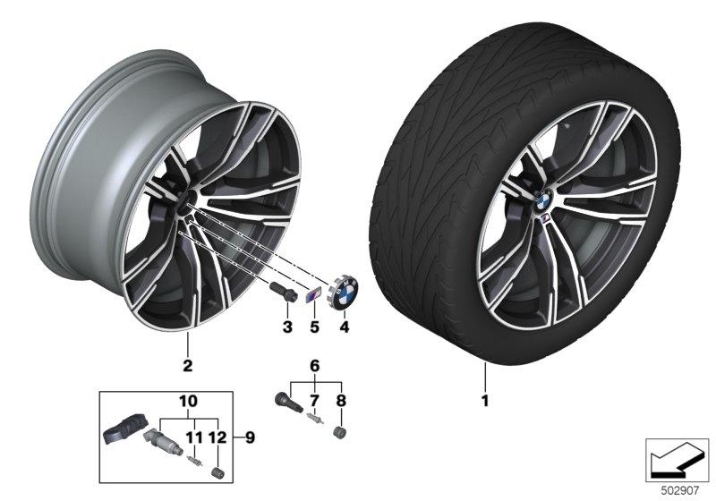 BMW LM-velg dubbele spaak 812M - 19"