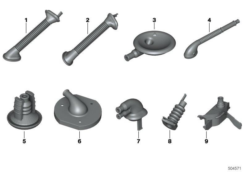 Diverse tules  /  afdekkingen