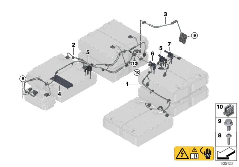 Kabelboom hoogvoltage accueenheid