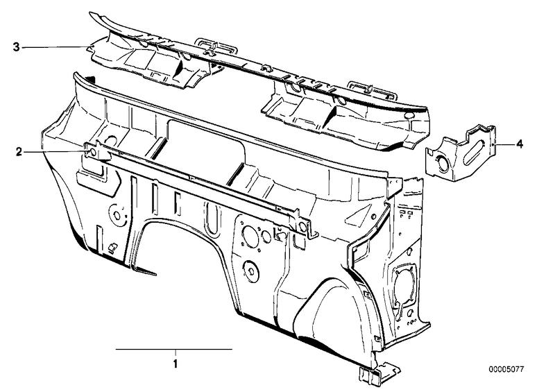 Frontwand, onderdelen