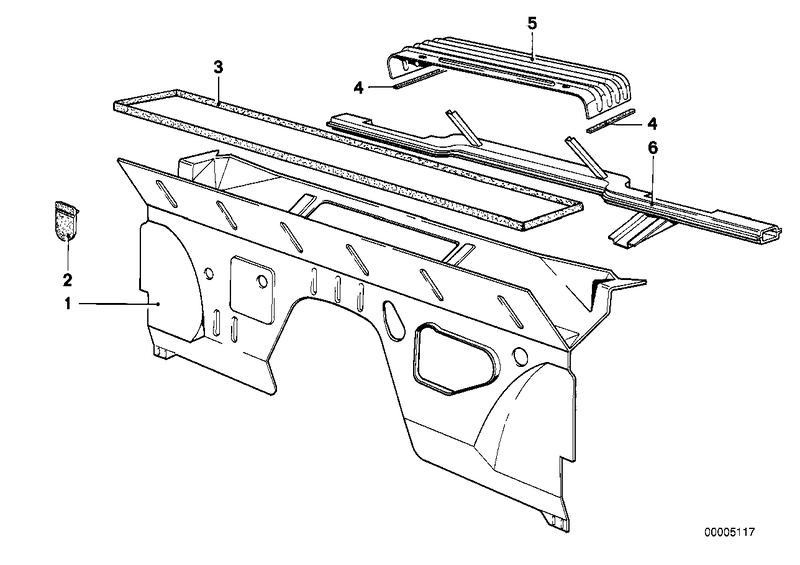 Frontwand, onderdelen