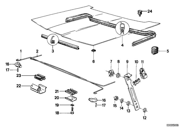 Motorkap / torsieveer / afdichting