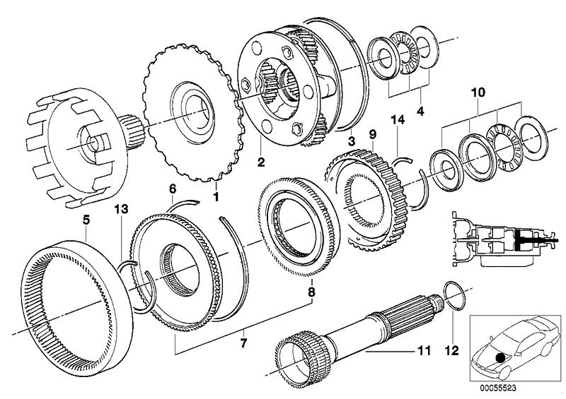 ZF 4hp22/24 planeetwiel stel