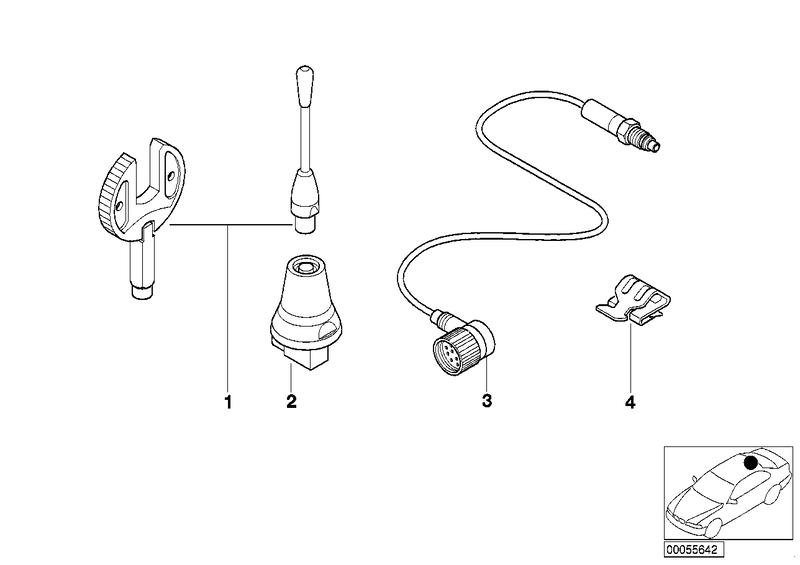 Onderdelen telefoondakantenne