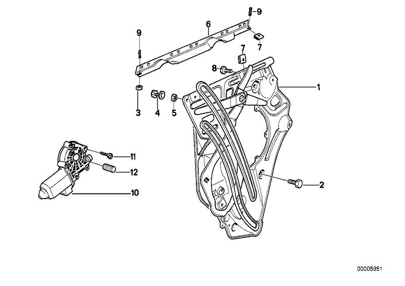 Deurvenstermechanisme achter