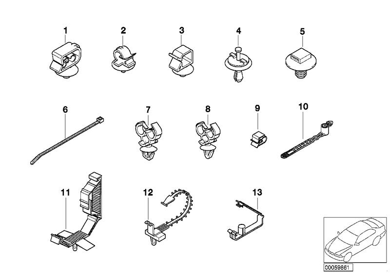 Diverse kabelbevestigings