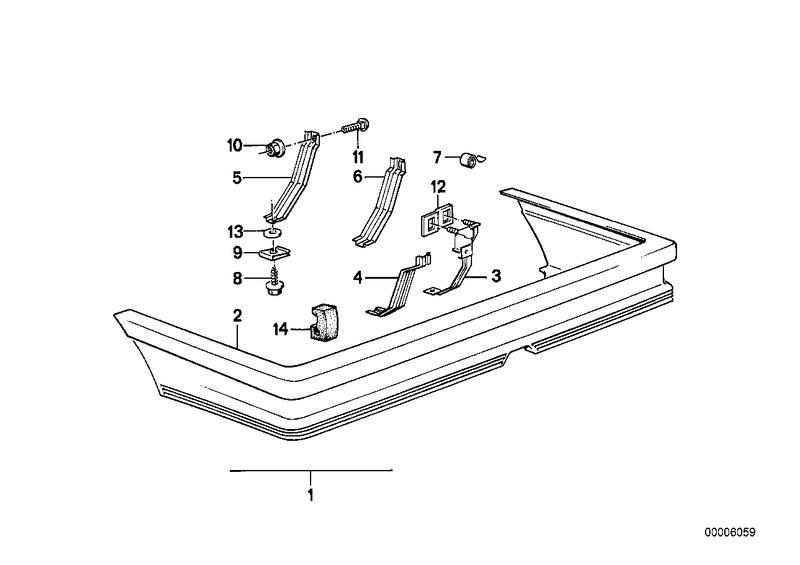 Bekleding bumper achter M Technic