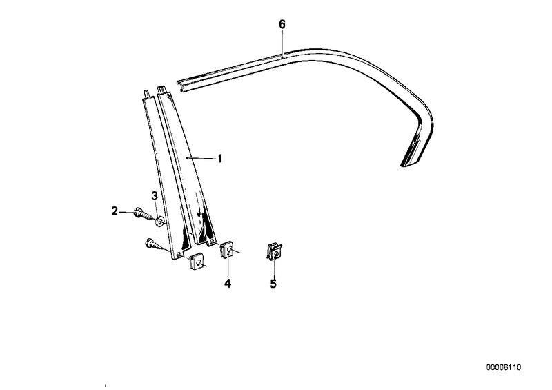 Sierlijst ruitframe achter