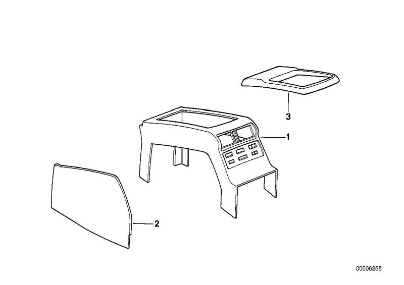 Middenconsole achter