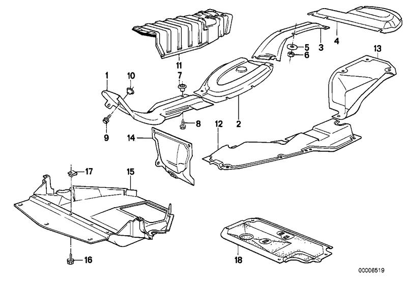 Warmteisolering/avskerming motorruimte