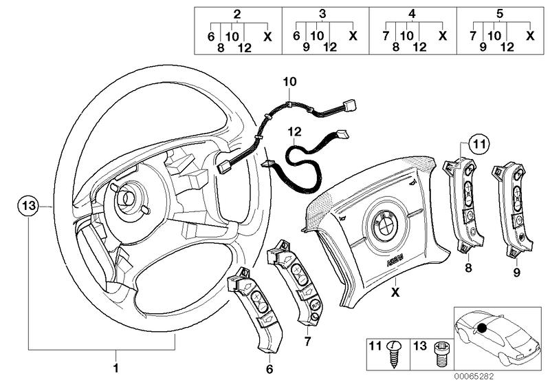 Stuurwiel airbag multifunctioneel