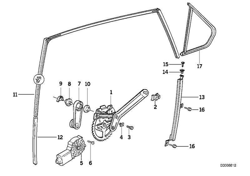 Deurvenstermechanisme achter