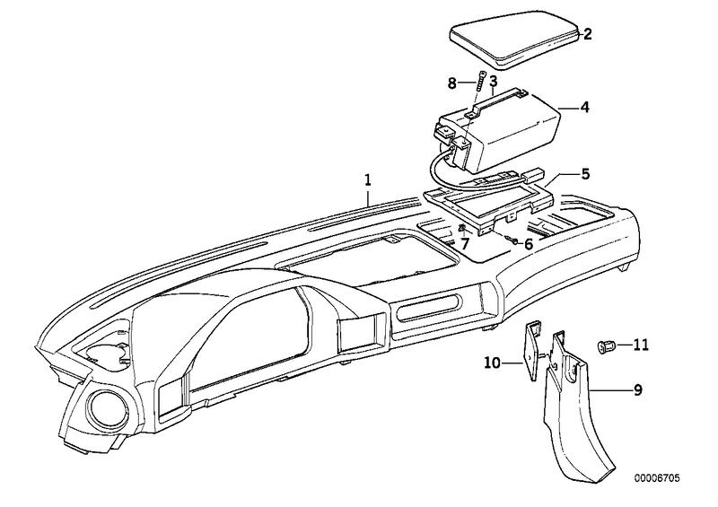 Bekled.instrument paneel/meerijd.airbag