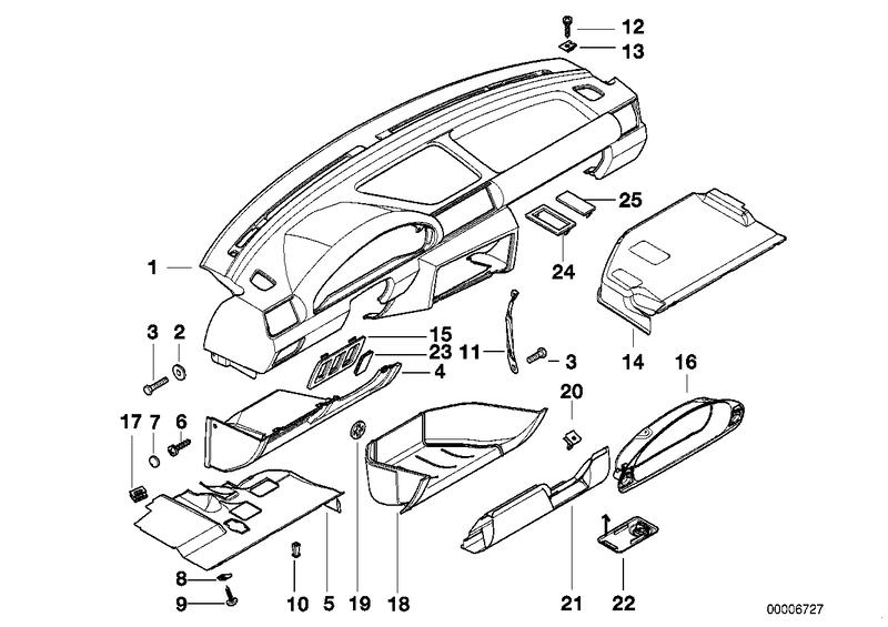 Bekleding instrumentenpaneel