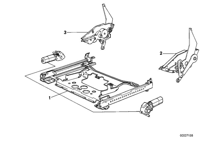 BMW sportzitting rail zitting elektr. 