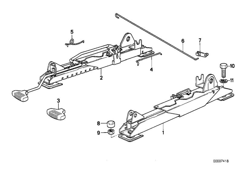 BMW sportzitting rail zitting