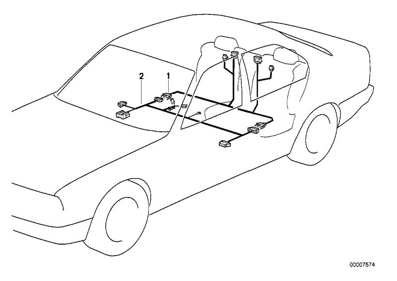 Kabelset zitverstell.  elektr.  achter